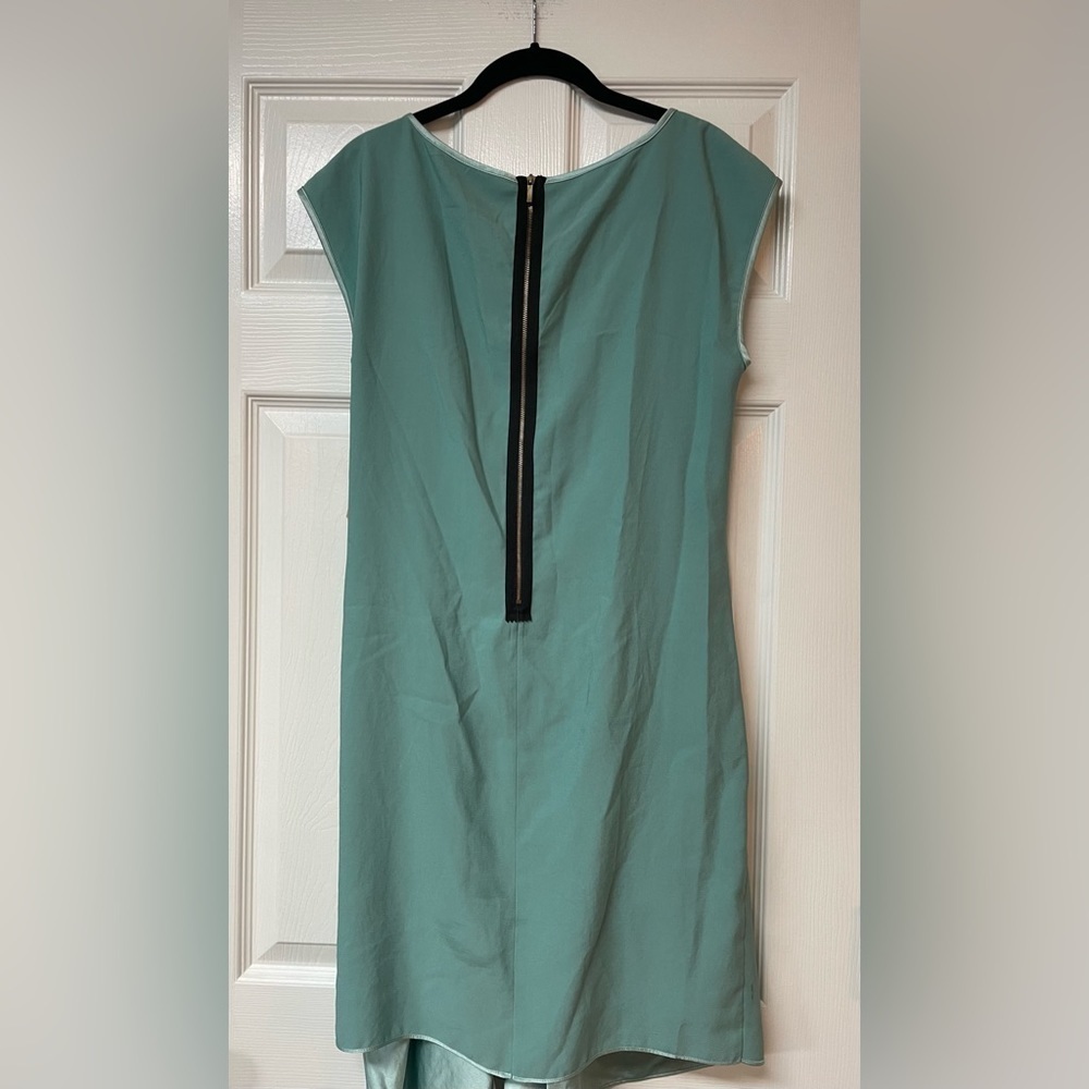 NWOT Rachael Roy Sleeveless Dress in light sage green Size L feminine flirty - Picture 3 of 7